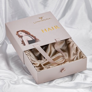 Scatole di Lusso <span class=keywords><strong>in</strong></span> Cartone Personalizzate con Logo per Capelli Umani, Confezioni a Cassetto per Parrucche ed Extension - Product Image 3