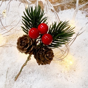 Món Quà Giáng Sinh Tự Làm Phụ Kiện Thông Kim Hộp Quà Tặng Đồ Trang Trí Nhân Tạo Bọt Màu Đỏ Berry <span class=keywords><strong>Pinecone</strong></span> Cho Giáng Sinh Trang Trí - Product Image 6