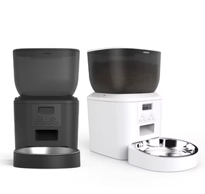 Dispensador <span class=keywords><strong>de</strong></span> comida para perros y gatos con batería plegable <span class=keywords><strong>de</strong></span> plástico <span class=keywords><strong>de</strong></span> 4L, alimentador <span class=keywords><strong>de</strong></span> cuencos para mascotas, ración temporizada inteligente automática - Product Image 1