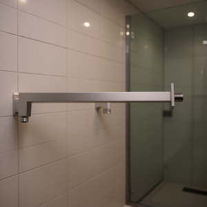 Brazo de ducha cuadrado de latón de 44 cm de longitud para uso en el baño - Product Image 3