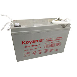 อายุการใช้งานแบตเตอรี่พลังงานแสงอาทิตย์ Off-Grid SOLAR ระบบ 100Ah GEL Deep CYCLE 12 V พลังงานแสงอาทิตย์แบตเตอรี่ - Product Image 1