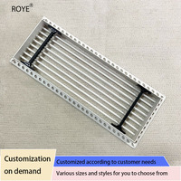 Couvercle de calandre de ventilation de climatisation de diffuseur linéaire en aluminium au design moderne personnalisé avec calandre linéaire intégrée