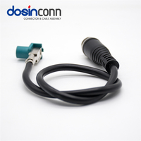 Cable LVDS para Automóvil, Conector de Datos de Velocidad, HSD Z Code, 4 Pines Hembra a GX12 4 Pines Macho