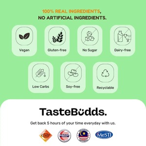 TasteBudds Repas liquide au chocolat noir 55g x 5 paquets, prêt à manger, substitut de repas à emporter - Product Image 5