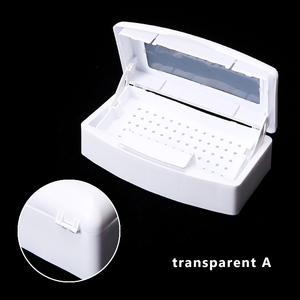 Transparent Nipper Sterilization Tray Manicure Tool Storage Box <b>Nail</b> Art Disinfection <b>Case</b> with Cover - Product Image 3