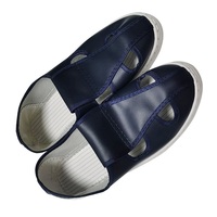 ALLESD Bon Prix Non Pelucheux Durable Bleu Marine/Blanc Chaussures pour salle blanche Chaussures antistatiques Chaussures ESD