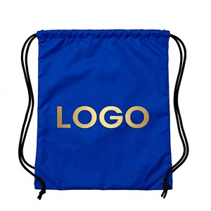 Bolsa de Deporte con Logotipo Personalizado, Bolsa con Cordón, Impermeable, de Poliéster, Mochila Deportiva, Bolsa de Viaje Ligera, Venta al Por Mayor - Product Image 1
