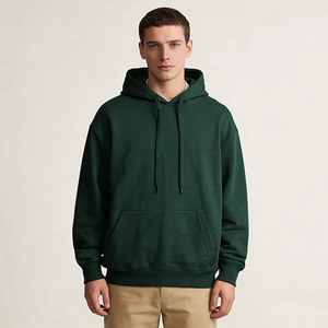 Felpa con Cappuccio Retro Sfumata Unisex, Comoda e Larga, Stile High Street, Corta con Zip per Autunno e Inverno - Product Image 3
