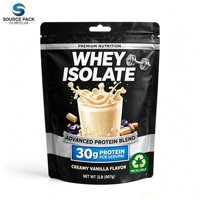 Sachets souples personnalisés à fermeture éclair pour protéines en poudre, suppléments, shakes quotidiens de gym – Fabricant en gros