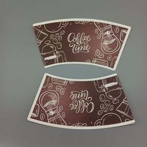 Vaso de Papel de Pulpa de Madera, Material Prima para Vasos Desechables, Logotipo Personalizado, Vaso de Papel para Bebidas Calientes y Café - Product Image 4