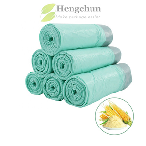 Rouleau de sacs poubelles biodégradables de qualité supérieure fabriqués en usine, écologiques, en PLA, PBAT, PET, AL, plastique, emballage thermoscellé, pour supermarchés - Product Image 1