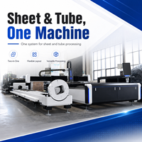 Mesin Pemotong Laser Serat Terintegrasi Tipe Sheet Tube CNC untuk Peralatan Laser Logam pada Suku Cadang Mesin Pengemasan
