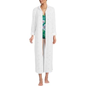 Robe longue boutonnée à œillets pour femme FOXA, coupe ample, respirante, décontractée - Product Image 5