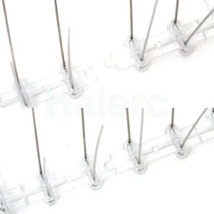 Barrière <span class=keywords><strong>anti</strong></span>-oiseaux murale en plastique et acier inoxydable à pointes, solution efficace et humaine pour la protection contre les oiseaux - Product Image 6