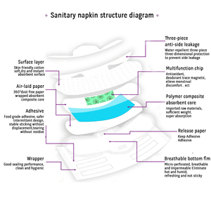 فوط صحية يومية رقيقة يمكن التخلص منها لعام <span class=keywords><strong>2026</strong></span>، 245 مم، فوط صحية ناعمة يومية للنساء - Product Image 6