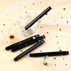 Nouvelle conception brevetée, manche en acrylique noir, pinceau de précision pour manucure en poils de Kolinsky/synthétiques, ensemble de pinceaux à ongles rétractables - Product Image 4