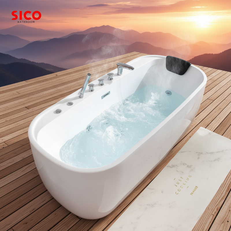 Deep Acrylic Freestanding Eco Friendly Soaking