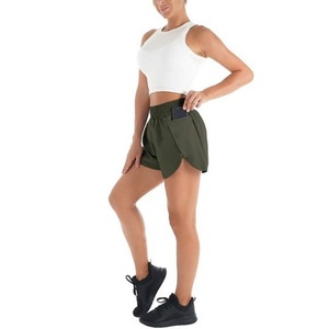 Shorts Bermuda 100% Coton Taille Mi-Haute avec Cordon de Serrage Séchage Rapide Respirant Sportif pour Femme – Vente Directe Usine - Product Image 5