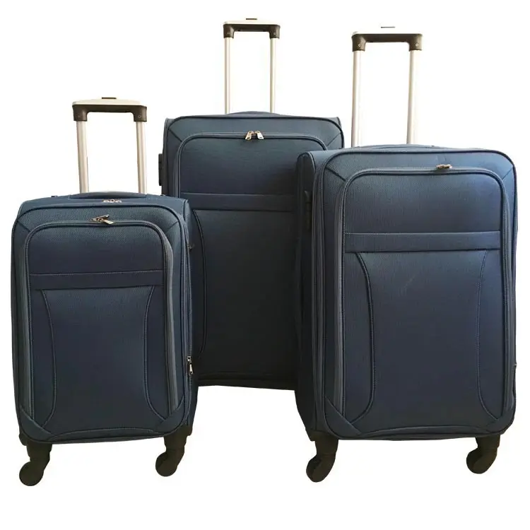 Wholesale High Quality Carry On Mens 20'' 24'' 28'' Luxury 3 Pcs Trolley Suitcase Travel Bags Eva Fabric Luggage Sets On Wheels