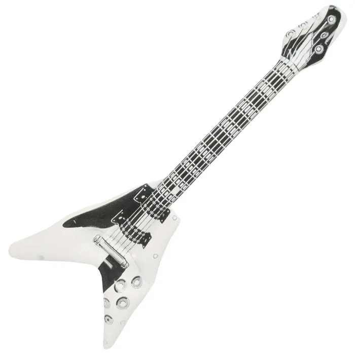 Fábrica personalizada de vinilo resistente personalizado OEM guitarra electrónica inflable barato guitarra portátil de juguete instrumentos musicales