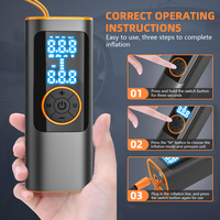 Wireless Electric Air Pump Portable Car Air Compressor Pump Aluminum Digital Tire Inflator for Car Bike Motorcycle