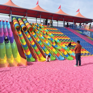 Công viên giải trí ngoài trời cưỡi cầu vồng nhựa trượt người lớn và trẻ em trượt đầy màu sắc cho sân chơi - Product Image 5