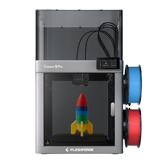2026 New Flashforge Creator 5 Pro 4-Nozzle Industrial 3D Printer with Active Chamber Heating 256*256*256mm