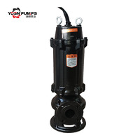 Pompe centrifuge verticale submersible pour eaux usées, 1 CV, 2-2,5 m³/h, en acier inoxydable, 5,5 kW