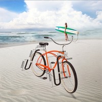 Support de Fixation pour Planche de Surf, Scooter, Moped, Longboard, Vélo en Aluminium – Porte-Planche de Surf