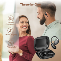 Casque de Traduction Vocale Instantanée VORMOR V18, Écouteurs Traducteurs Intelligents AI à Traduction Bidirectionnelle et Simultanée pour les Affaires