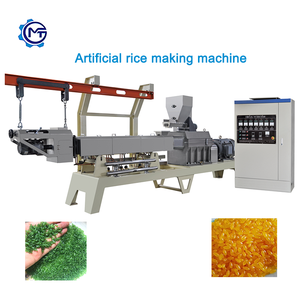 Nouvelle ligne de traitement du riz Fukumi, extrudeuse à double vis en acier inoxydable 304, automatique, grande capacité 250 kg/h, riz fortifié - Product Image 2