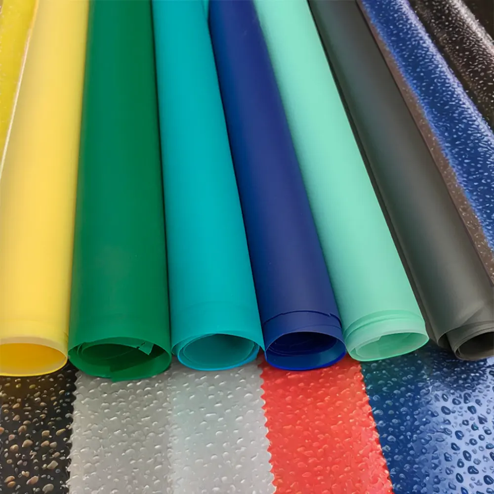 TPU color frosted translucent film polyurethane high elastic clothing fabric TPU film for raincoat pinafore clothes