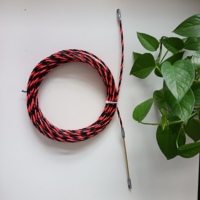 Kit d'extracteur de câble de ruban de poisson de 16,4 pieds Extracteur de câble électrique PET de 6mm à travers le dispositif de guidage de fil mural Enfileur de câble de poisson
