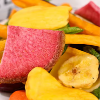 Kant-en-klare gevriesdroogde gesneden champignons gemengde fruit- en groentesnacks zoet knapperig ISO-gecertificeerd bulkverpakt gedroogd fruit