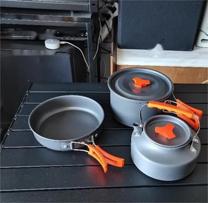 Pentola da campeggio IRONDONKEY 1-2 pentole con Kit antiaderente <span class=keywords><strong>Set</strong></span> di pentole da cucina per pentole da campeggio per escursioni all'aperto - Product Image 4