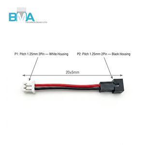Harness 1.25mm 2Pin Female to Female 26mm UL1061 28AWG Molex 51021 Kompatibel dengan PicoBlade untuk Tautan Internal Mikro-Elektronik - Product Image 3