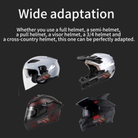 Casque de moto sans fil CROWN C1000 HiFi BT 5.1 avec interphone à réduction de bruit et radio FM