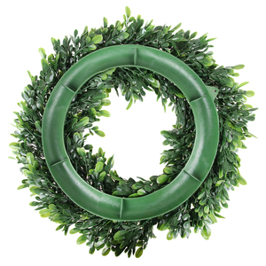 थोक प्राकृतिक दरवाजा फांसी बोकसवुद कृत्रिम माला ग्रीन पुष्पांजलि पुष्पांजलि वसंत पुष्पांजलि के लिए पार्टी सजावट - Product Image 5