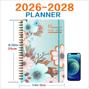 2026-2028 tùy chỉnh thiết kế bìa cứng cuộn dây Tạp Chí kế hoạch Lưu ý cuốn sách logo in Vật liệu các tông cá nhân đóng gói carton - Product Image 6