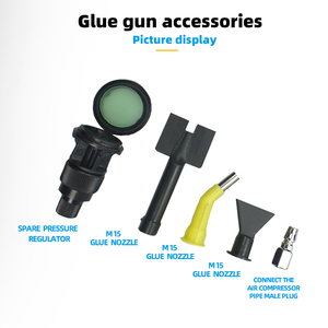Industriale di qualità artigianale 300-310ML gomma dura pistola per colla pneumatica in alluminio canna di schiuma pistola in acciaio maniglia parti della macchina chimica - Product Image 2