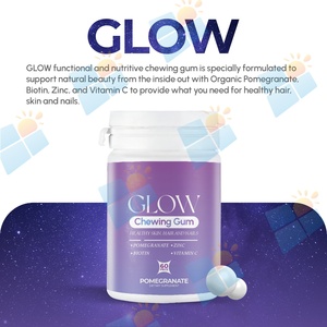 SUNI OEM/ODM Marque Privée 60 Pièces <span class=keywords><strong>Chewing</strong></span>-<span class=keywords><strong>gum</strong></span> Éclat Beauté avec Biotine Vitamine C Zinc pour la Santé de la Peau, des Cheveux et des Ongles - Product Image 5