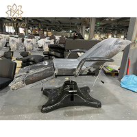 Lit de tatouage hydraulique équipement de tatouage noir chaise de tatouage de levage chaise de piercing de beauté chaise de micro-finition lit de beauté