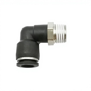 Conectores Neumáticos Rápidos Negros YIIDNN PL de 4mm-12mm, Conector de Manguera de Diámetro Exterior de 1/8", 1/4", 3/8", 1/2" BSP Roscado Recto - Product Image 5