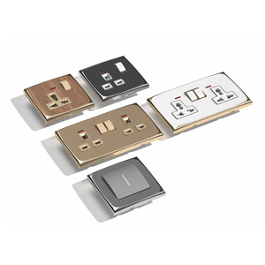 Nouvel interrupteur mural standard britannique 16A 250V, style rétro, 4 voies, avec panneau tactile, livraison gratuite à domicile - Product Image 1