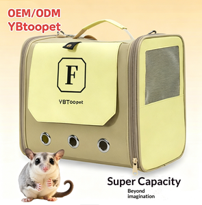 Bolsa de Transporte <span class=keywords><strong>para</strong></span> Mascotas con Ventana de Alimentación Frontal, Fácil Alimentación Interactiva <span class=keywords><strong>para</strong></span> Paseos Diarios al Aire Libre con <span class=keywords><strong>Cobayas</strong></span> y Hámsters - Product Image 1
