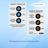 Carte indicatrice d'humidité 5 10 60 % sans cobalt, papier couché brun, azur, bleu, rose pour composants électroniques d'appareils photo et d'ordinateurs
