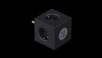 Nouvelle multiprise murale 2026 style cube avec 3 prises UE, 2 ports USB Type-C, charge rapide PD25W pour maison et bureau
