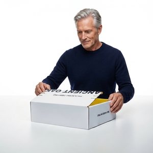 Zipper Airplane Custom <strong>Easy</strong> Tear Paper Corrugated Offset Printing White Cardboard Rectangle Empty Packaging Box Agriculture Use - Product Image 4