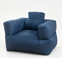 Coussin de fauteuil en tissu technique imperméable et anti-taches, style minimaliste nordique, neuf, pour canapé relax.