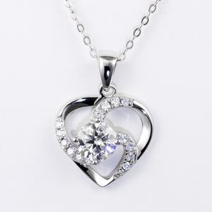 Xingyue Moissanite FINE Jewelry PENDANT 925 <b>SILVER</b> with Round Shape 1.0carat FASHION JEWELRY <b>NECKLACE</b> for WOMEN - Product Image 1